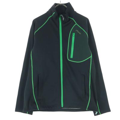 English Letters Long Sleeve Track Jacket M Black Jersey Men's Used