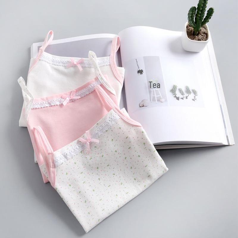 Girls' Pure Cotton Sleeveless Summer Vest
