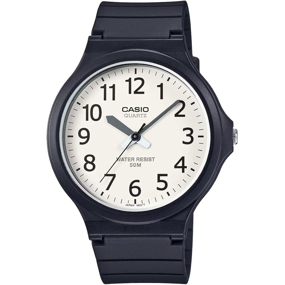 Casio Standard Analog Quartz Wristwatch MW-240-7BV Men s Black and White No Box