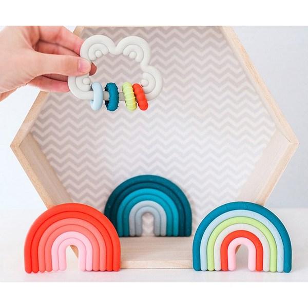 Swabinex Baby Silicone Teether, Single Item, Cloud, 1 Piece, Korean Baby Products
