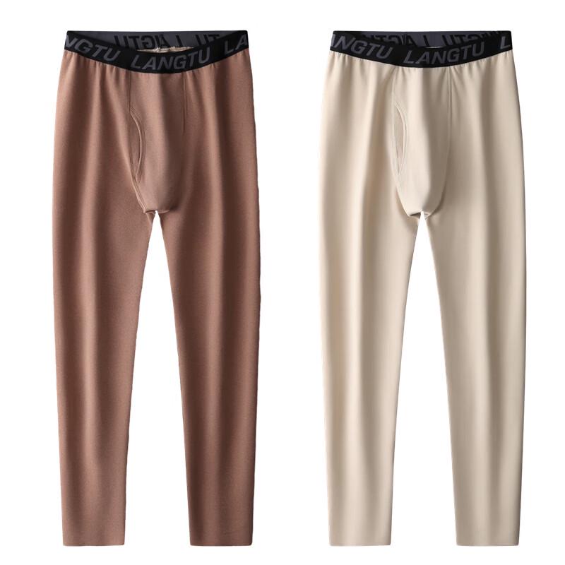 Dibinze Men's Plus Size German Velvet Thermal Pants