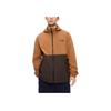 Li Ning Hooded Color Block Letter Zipper Sports Jacket Unisex Jacket Amber-Brown AFDU955-8
