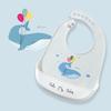 Cute Baby Bibs Waterproof Silicone Bib Feeding Infant Newborn Cartoon Apron ToddlerX Adjustable Bib Burp Cloths with Pocket