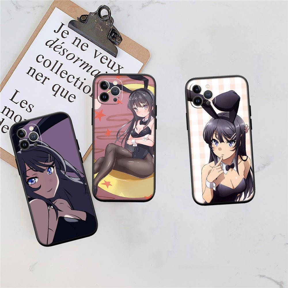 PP12 Bunny Cute Girl Anime Soft Shell Phone Case for iPhone SE X XS XR 11 16E 17 Pro Max Air 8 7 6 6s Plus