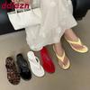 Fashion Round Toe Ladies Wedges Slippers Heeled Shoes Summer Beach Flip Flops Fashion Wedges Women Slippers Female Slides Sandals Pumps