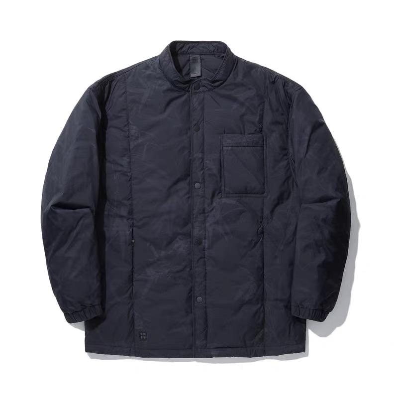 Li Ning X Jackie Chan Collaboration Kung Fu Series Casual Simple Solid Color Warm Stand Collar Loose Down Jacket Unisex Outerwear AYMU313-2