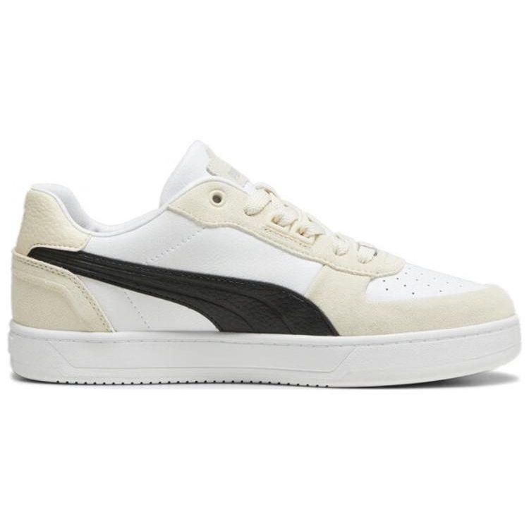 Puma Caven 2.0 Lux SD White Gezuckerte Mandel Unisex Sneaker Creme Silber 395080-03