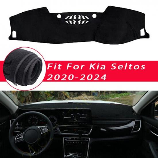 DashMat Cover Dashboard Non-slip Sun Protector Mat For Kia Seltos -2024