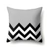 Polyester Pillowcase Black and White Printed Pillowcase Waist Cushion Cover Geometric Cushion Head Cushion Cover