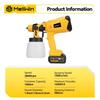 MELLWIN 1000ML Cordless Electric Paint Sprayer Spray Gun Portable Paint Sprayer Auto Furniture Steel Coating Airbrush For Makita 18V Battery