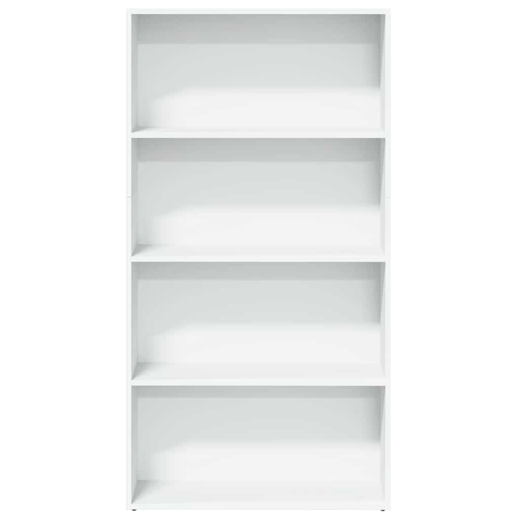 Vidaxl Bookshelf, White, 80X30X152 Cm, Wood-Based Material