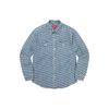 Monogram Denim Shirt 'Teal White' Men's SUP-FW21-229