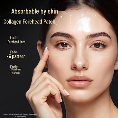 Mengxi Lan Collagen Forehead Patch: Firming, Wrinkle-Smoothing, Hydrating Mask for Women.