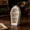 Halloween-Thema Ausstellungsständer Gotische Sargförmige Schmuckaufbewahrungsbox, 3D-gedrucktes Mini-Sarg-Ringschälchen für Kristalle Schmuckaufbewahrung, Gruselig