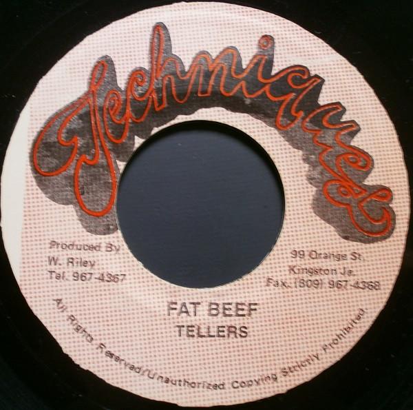 

7inch Record TELLERS - Fat Beef NONE Techniques Jamaica Reggae, Ska & Dub Used