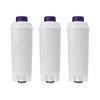 3-Piece DLSC002 ABS Water Filter for DeLonghi Coffee Makers, Replacement Filter Cores for Cafe Coffee Makers