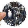 Confezione da 50 Pezzi Adesivi Magici Strega PET Trasparente Pianeta Magico Gotico per Laptop, Telefono, Borraccia Kindle Scrapbooking