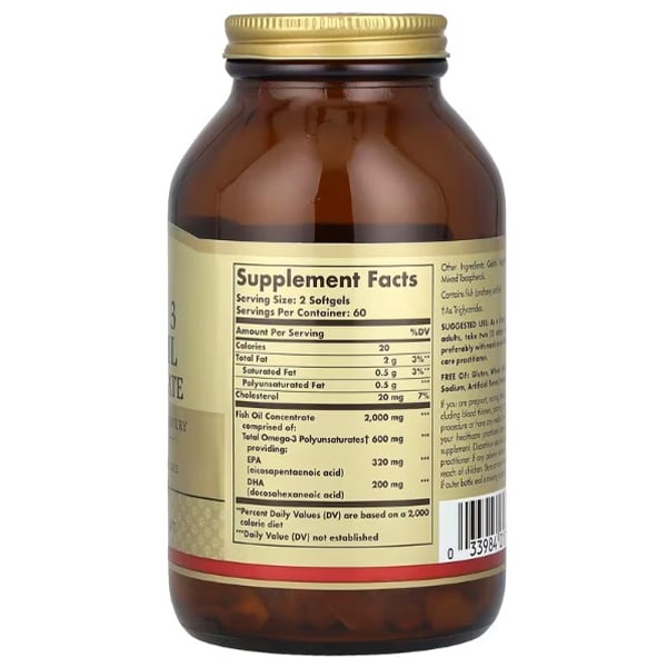 Omega 3 concentrato di olio di pesce Solgar 120 capsule (67313004)
