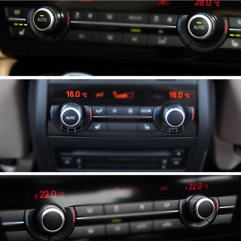 Front Rear Air Conditioner AC Temperature Adjust Rotary Knob Control Button Replacement For BMW 5 6 7 Series F10 F06 F12 F07 F01