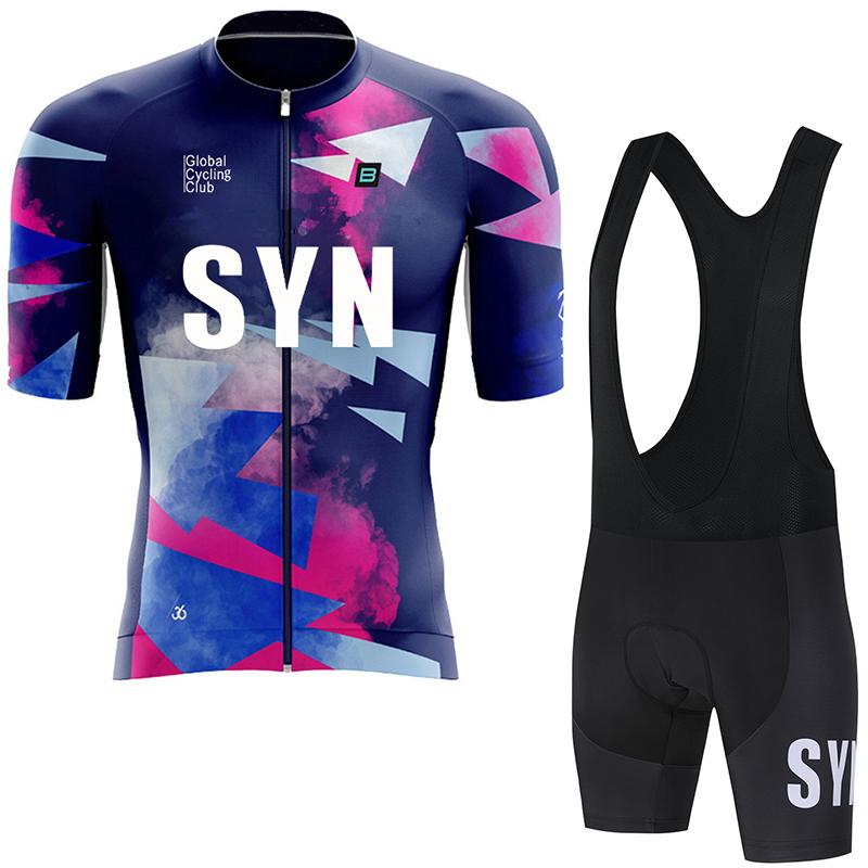 SYN Herren Radsportbekleidung Sommer Rennrad Trikot feuchtigkeitsableitend Radsport Set MTB Radsportbekleidung Radtrikot