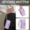 Long Lanyard Leather Zipper Flip Purse Phone Case For Google Pixel 10 Pro XL 9 9A 8 8A 7A 7 6A Wrist Strap Wallet Card Cover Bag