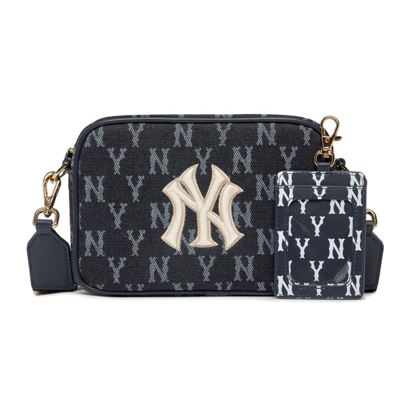 MLB Polyester Camera Bag, Crossbody Bag, Shoulder Bag Unisex Dark Blue Casual 7ACRM052-50BLS