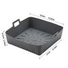 Silicone Air Fryer Liners Reusable 9" Large Size Air Fryer Lining Pad Heat-Resistant with Handle for Cosori/Ninja 6-8QT