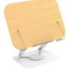 360-Degree Rotating Multi-Purpose Foldable Aluminum Alloy Bookend Comfortable Bookstand Bookshelf Table for Easy Reading