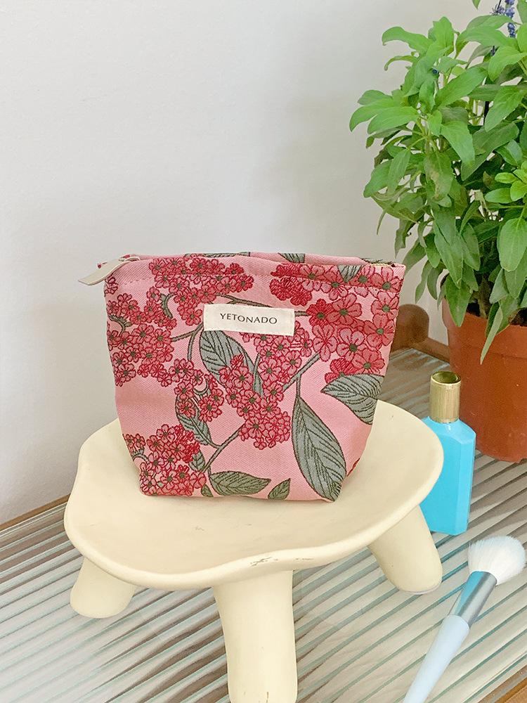 

L/M/S Retro Floral Makeup Bags Women Cosmetic Bag Large Capacity Makeup Pouch Travel Organizer Toiletry Bag Outdoor Clutch Bag