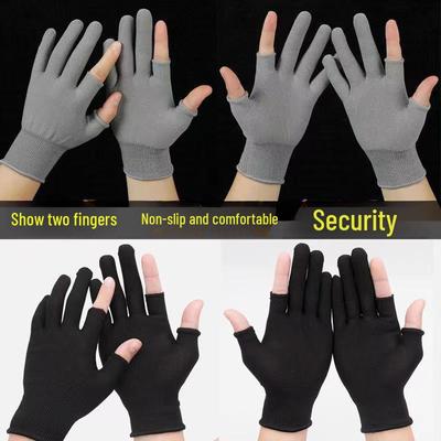 Zweifinger-Arbeitshandschuhe aus Nylon – Unisex, langlebig und verschleißfest