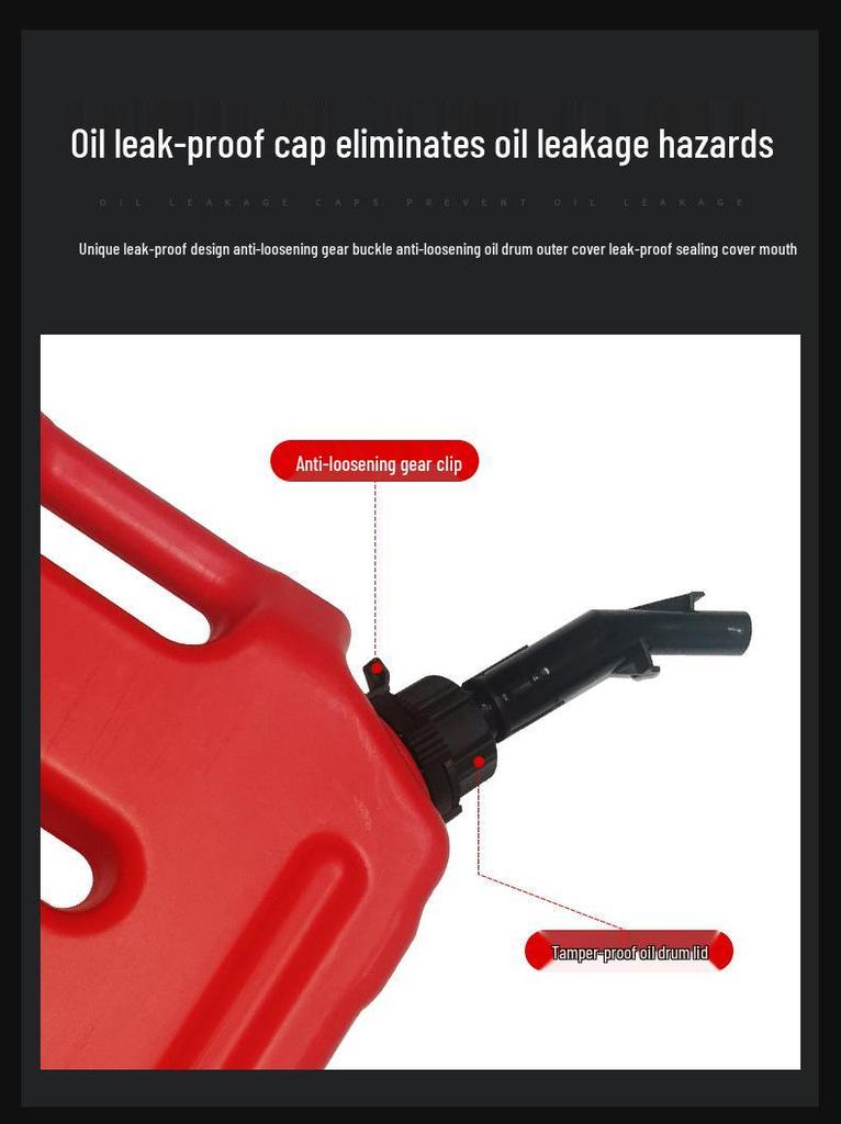 20L Universal Food-Grade Plastic Oil & Water Tank for Off-Road Vehicles