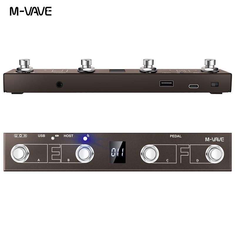 Tastiera Controller MIDI Wireless M-VAVE Chocolate PLUS con Pedale a 4 Pulsanti