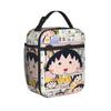 Chibi Maruko Chan Lunch Bag Retro Lunch Box Outdoor Picnic Portable Zipper Tote Food Bags For Women Oxford Graphic Cooler Bag