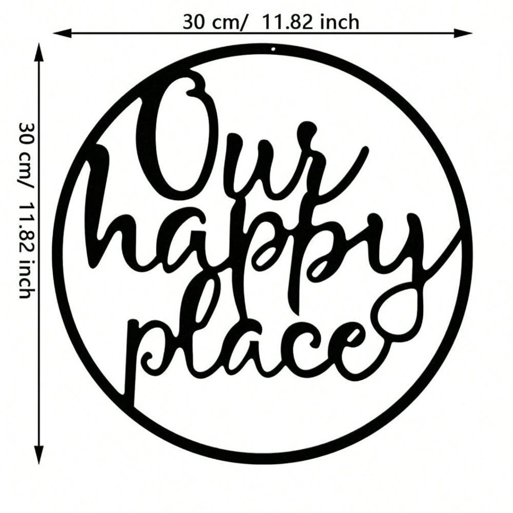 1PC Festive Metal Wall Art Elegant Iron Silhouette for Living Room Home Decor