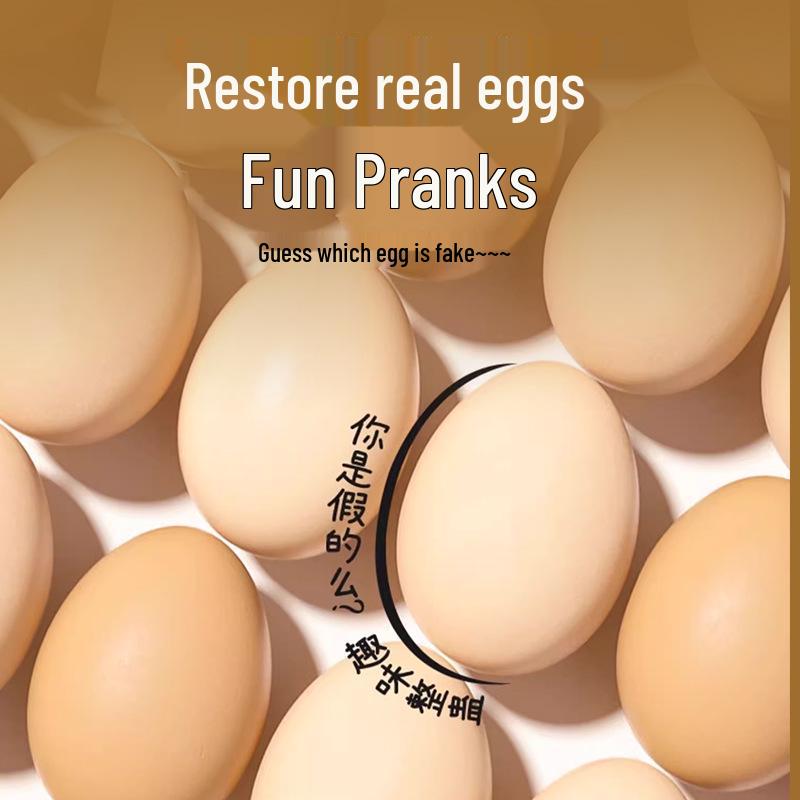 Simulation Duck Eggs for Kids: DIY Painting & Graffiti Toy, Ideal for Kindergarten Teaching. Brown Chicken Eggs