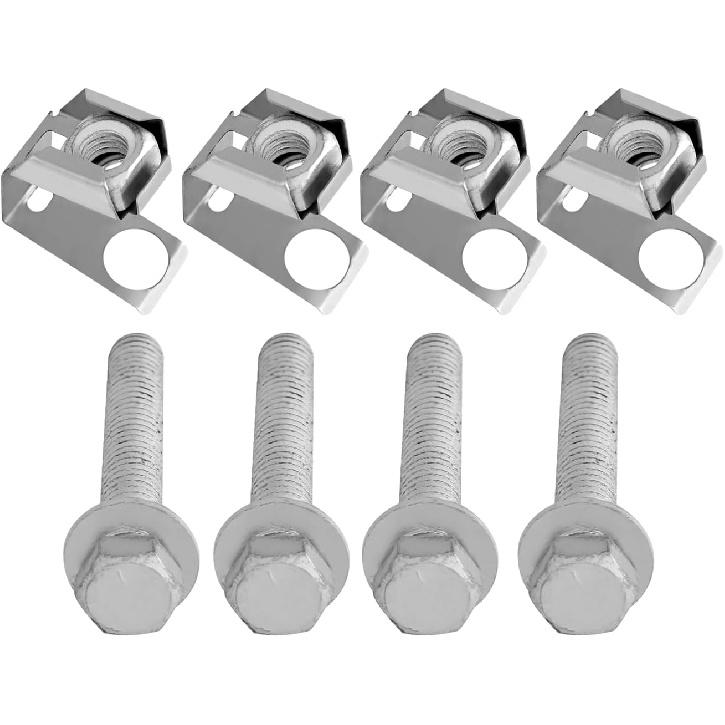 4balení Šrouby příruby výfukového potrubí Matice U Sada kování Pasuje na Dodge Ram 1500 2500 3500 Durango Dakota pro Jeep Wrangler Grand Cherokee, Nahradit