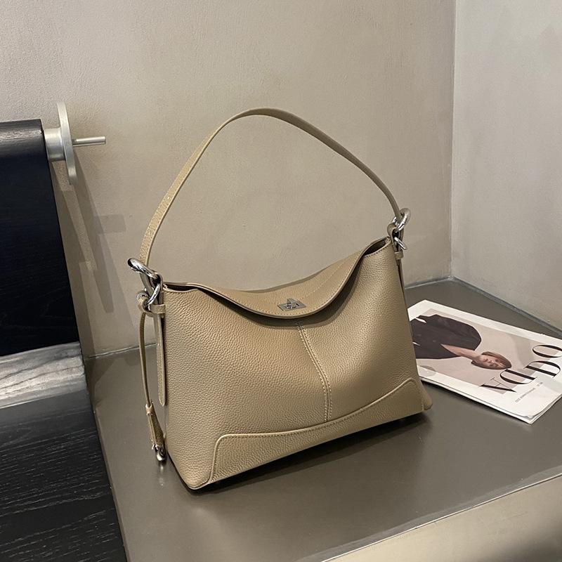 

Винтажная большая вместительная сумка кроссбоди из натуральной кожи, модная женская сумка на одно плечо из коровьей кожи серый