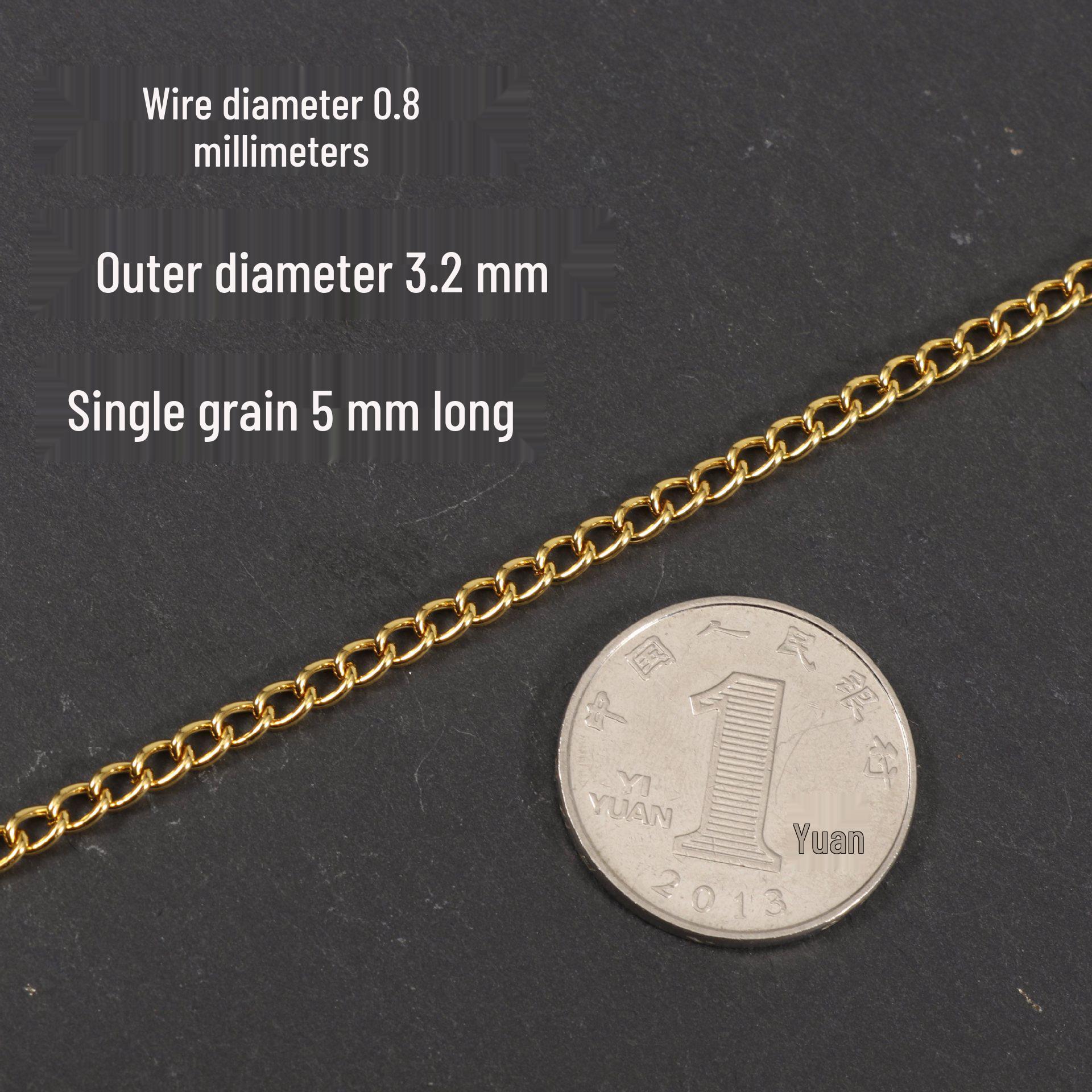 Золотая декоративная железная цепь для светильников и вывесок