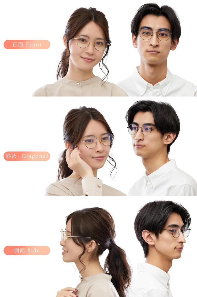 Blue Light Blocking JIS PC UV for Computer Vision Fashion Boston Type by Domestic Inspection [mujina] Glasses, Non-Prescription, Stylish, Standard,