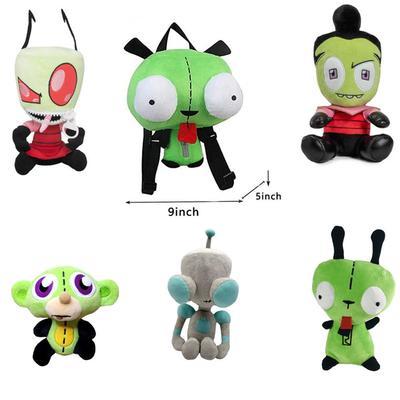 Zaino Non Tossico "Invader.Zim Gil Dog" - Zaino Scolastico Anime a Tema Alieni e Giocattolo Per Bambini! Design Durevole Divertente Cosplay Leggero e Fresco!