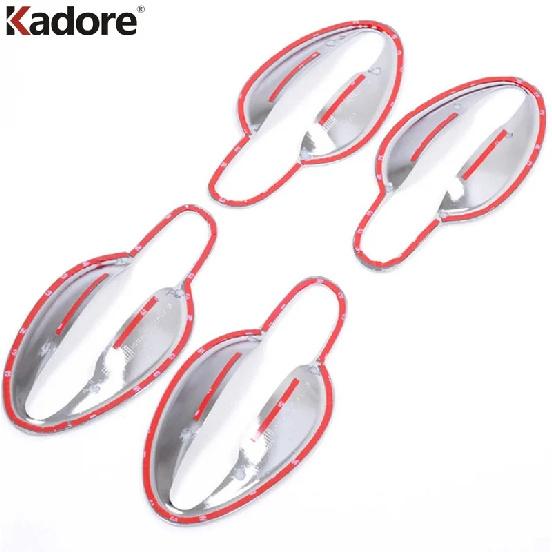 Side Door Handle Bowl Cover Trim For Mazda CX-5 CX5 2012 2013 2014 2015 Chrome Car Door Handles Cup Frame Overlay Accessories