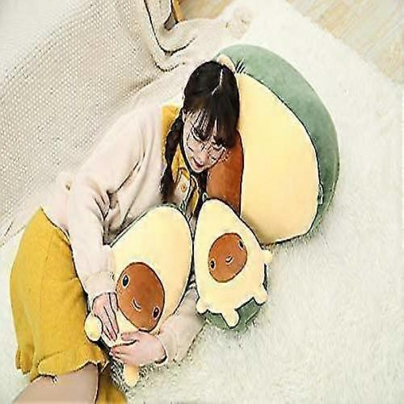 Stuffed Avocado Plush Toy Kawaii Fruit Plush Soft Pillow Doll Hugging Pillow Plush Toy Gifts For Kids, Girl, Boy, And Friends Valentine's Christmas To