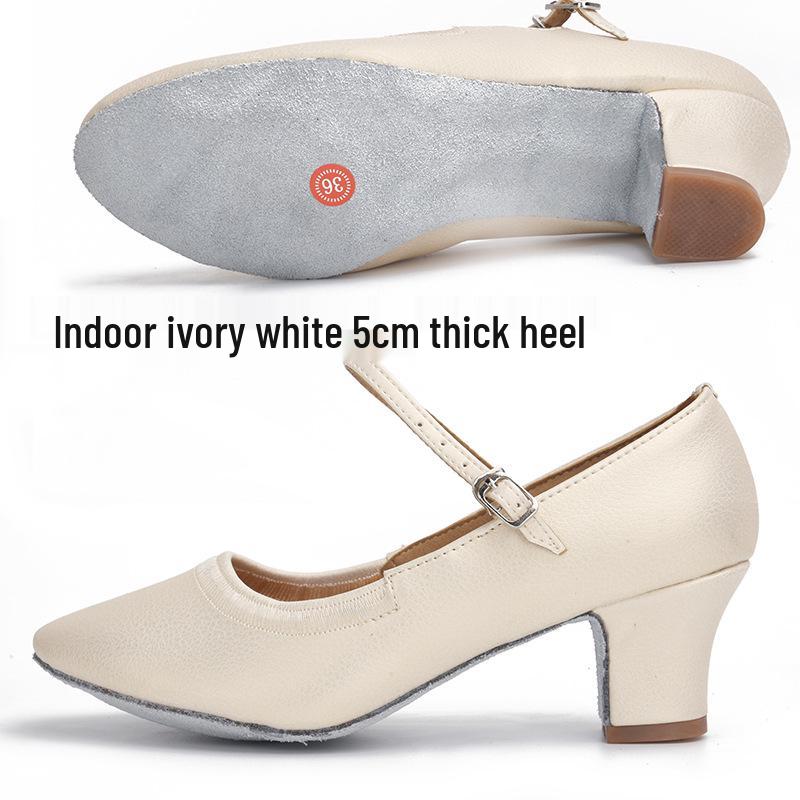 Women's Modern Ballroom & Latin Dance Shoes - Elastic Opening, Perfect for Practice & Social Dancing