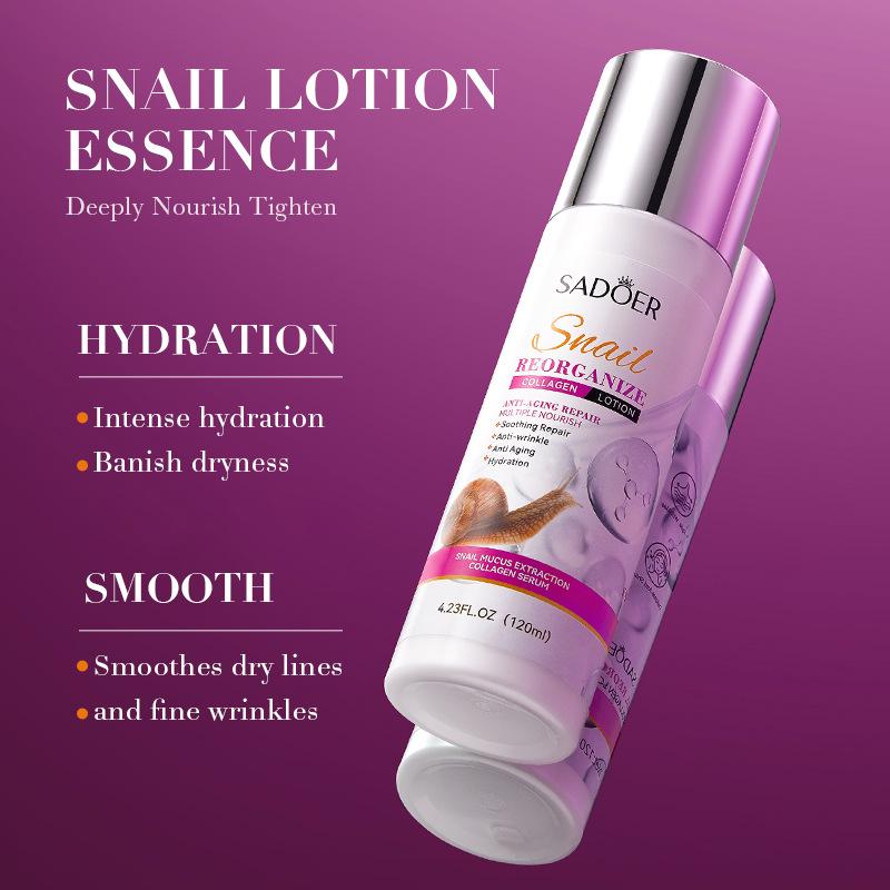 Snail Lotion 120ml SADOER Collagen Moisturizing Moisturizing Lotion