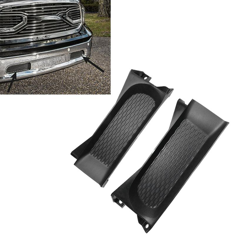1 pair Car Front Bumper Fog Light Lamp Grille Grill Trim Cover for RAM 1500 2013 2014 2015 2016 2017 2018 68196984AA