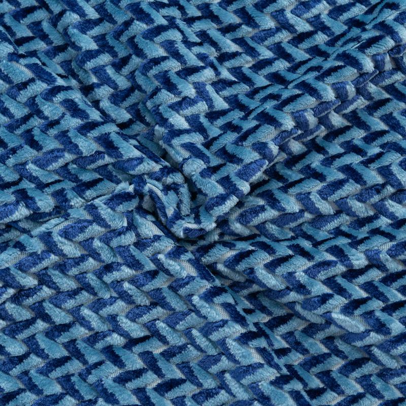 Jacquard Cationic Flannel Double-Layer Air Conditioning Nap Blanket