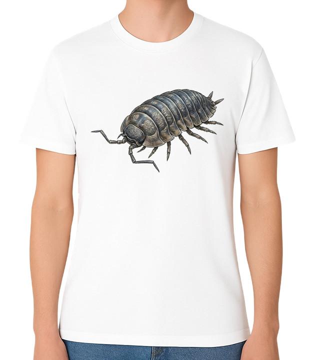 Woodlouse Isopod T-Shirt Realistic Insect Bug Nature Graphic Unisex Tee S разноцветный