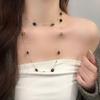 Layered Tiger Eye Pendant Necklace Women Vintage Melange Style Long Chain Statement Jewelry