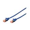 Câble Patch RJ45 LSOH AWG 27/7 CAT 6 S/FTP Blindé Bt Rouge - DIGITUS - 10m Bleu - Sans Halogène