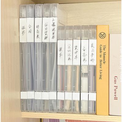 Porte-dossiers de tri Boîte en plastique portable Bureau Document de bureau Boîte à documents en plastique transparent Boîte de gestion de fichiers Étui à documents mince Accessoires